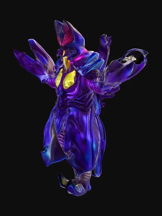 3D model for Ultra Kaiju Zetton Alien Baltan