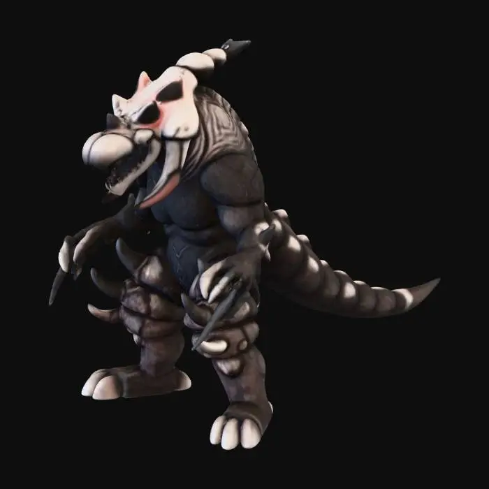 3D model for Ultra Kaiju King Bamos