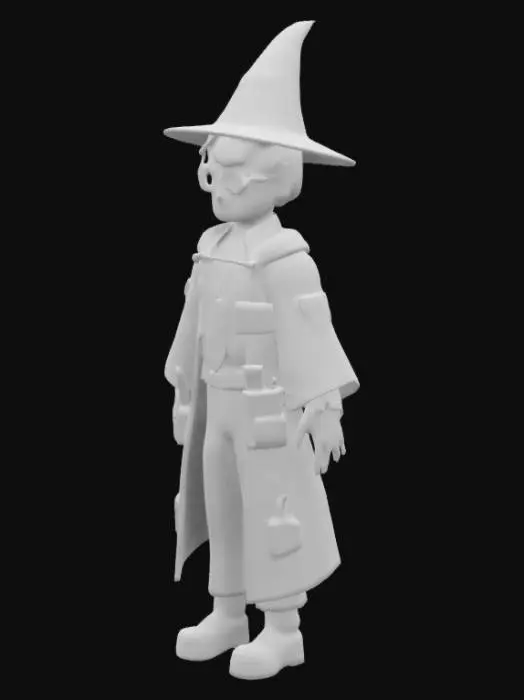 3D model for Wizard Student stylized