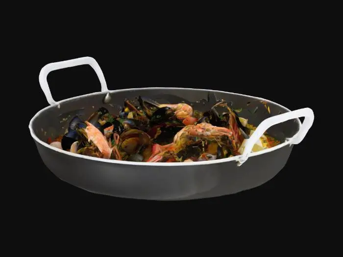 3D model for Paella Valenciana , #ocean#