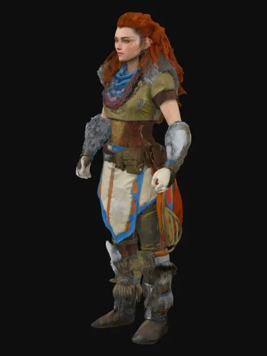 3D model for Warrior of the Wilds