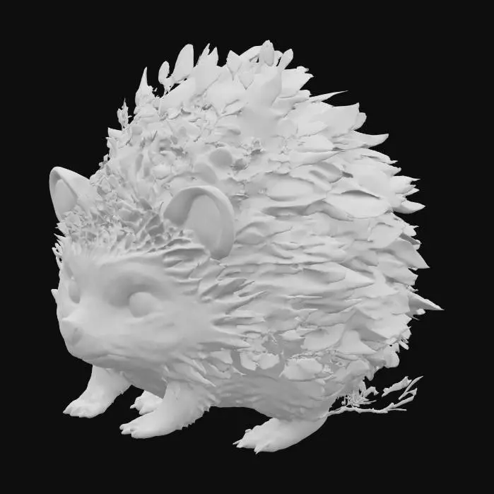 3D model for Floral Quill Hedgehog