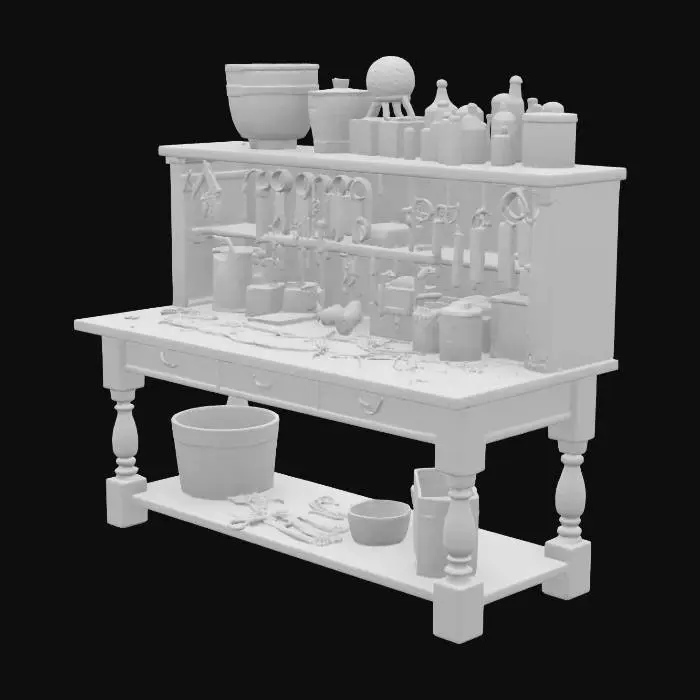 3D model for Locksmith Table