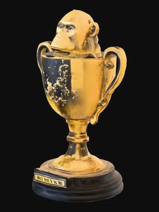 3D model for Golden Monkey Trophy