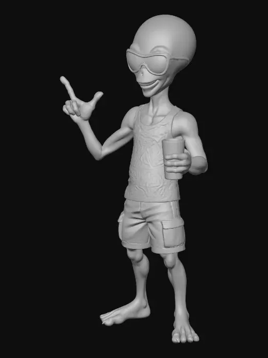 3D model for Summer Alien Vibes