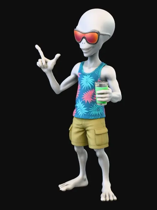 3D model for Summer Alien Vibes