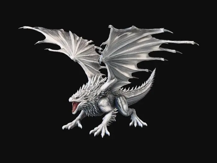 3D model for White Dragon