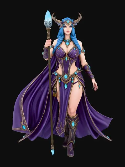 3D model for Druid of the Stars