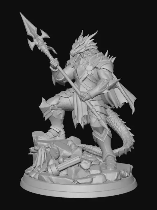 3D model for Dragonborn Dragoon
