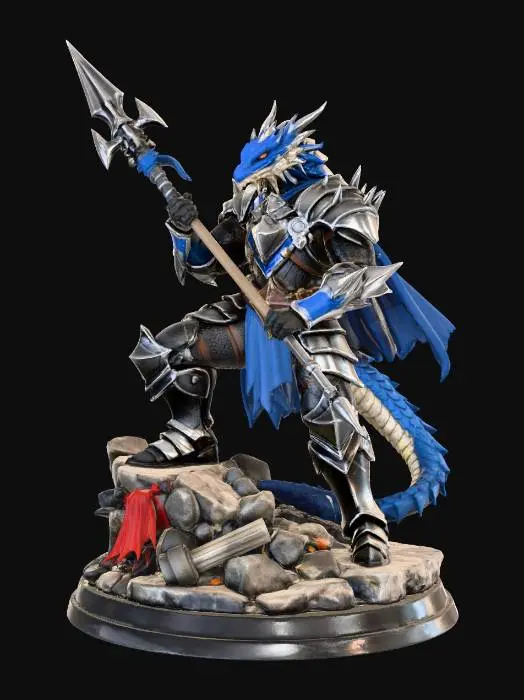 3D model for Dragonborn Dragoon