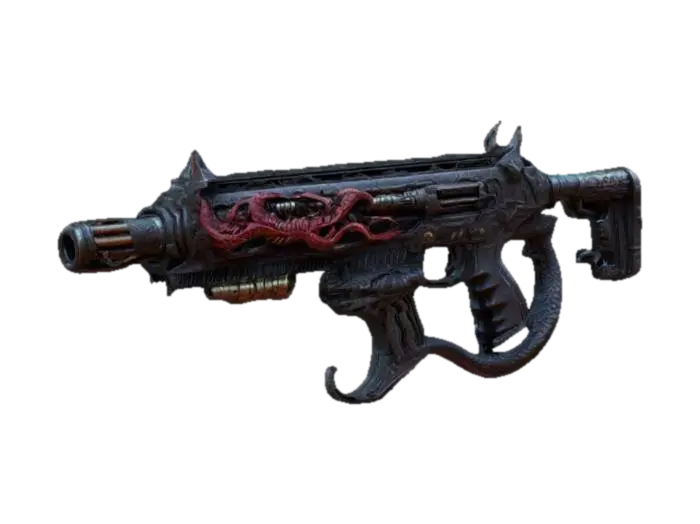 a demonic cool machine gun. doom style, ultakill style, gothic, ultra detailed, 4k,… - Guns 3D model, vytvořený pomocí AI