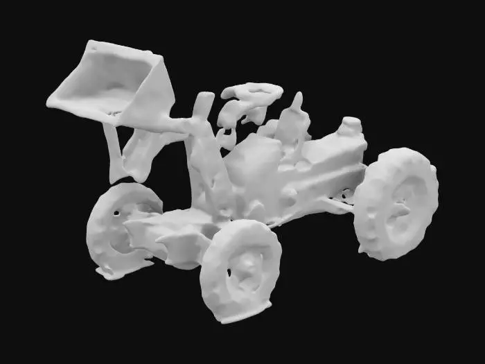 3D model for Toy Tractor Tipped Over