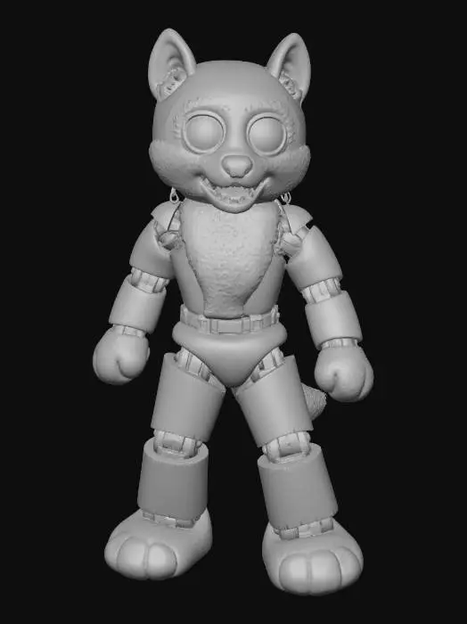 3D model for Rusted Guardian Wolf