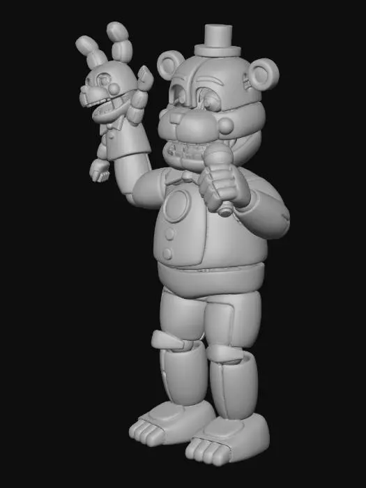 3D model for Animatronic Bear Duo