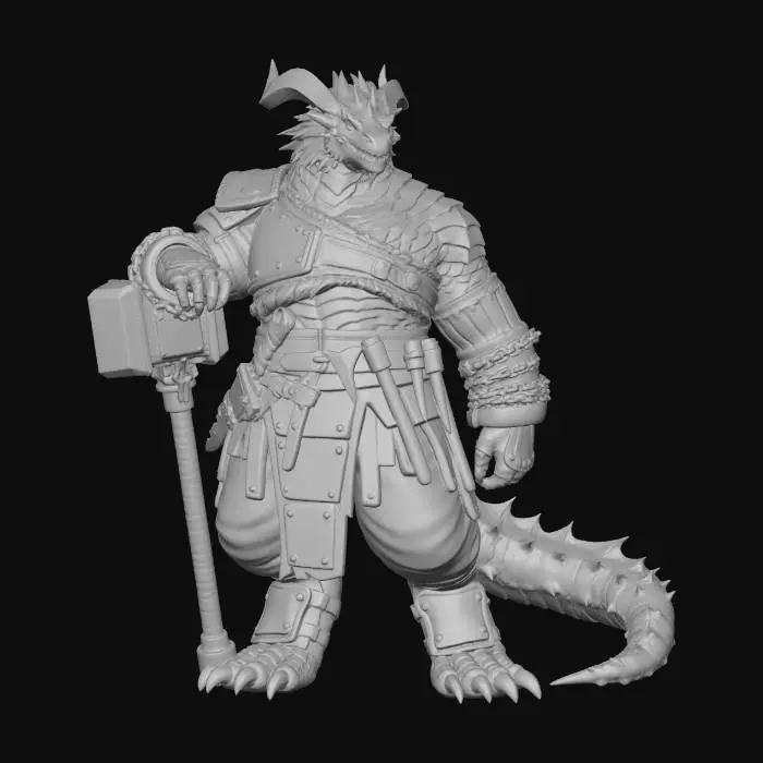 3D model for Dragon Warrior