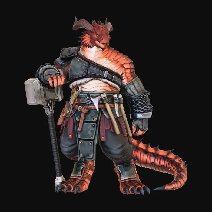 3D model for Dragon Warrior