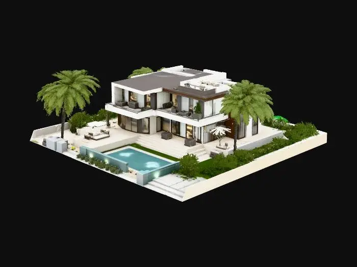 3D model for Modern Luxury Villa