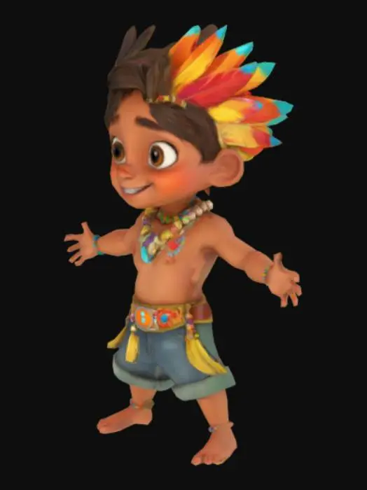 3D model for #South African #Little Explorer, #AroundTheWorld#