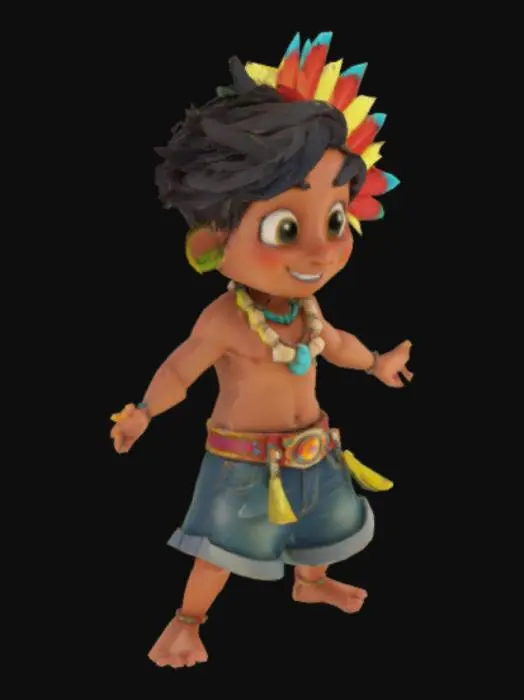 3D model for #South African #Little Explorer, #AroundTheWorld#