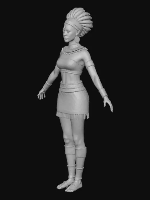 3D model for African Beaded Elegance, #Halloween2025#