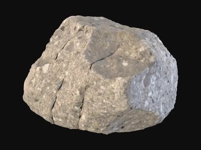 3D model for Granite Boulder