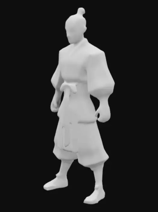 3D model for Warrior Monk