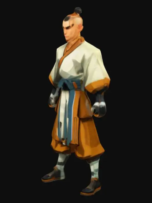 3D model for Warrior Monk