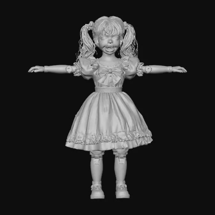 3D model for Haunted Doll
