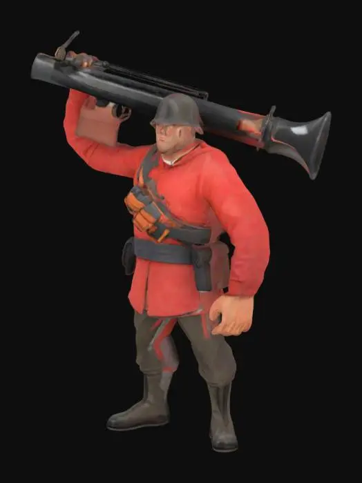 3D model for Rocket Soldier