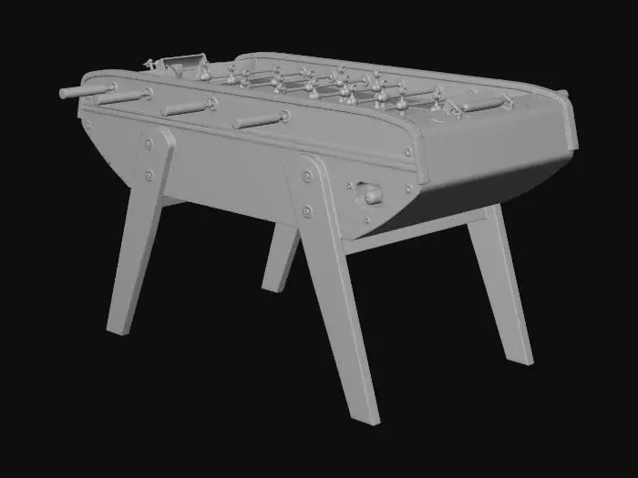 3D model for Wooden Foosball Table