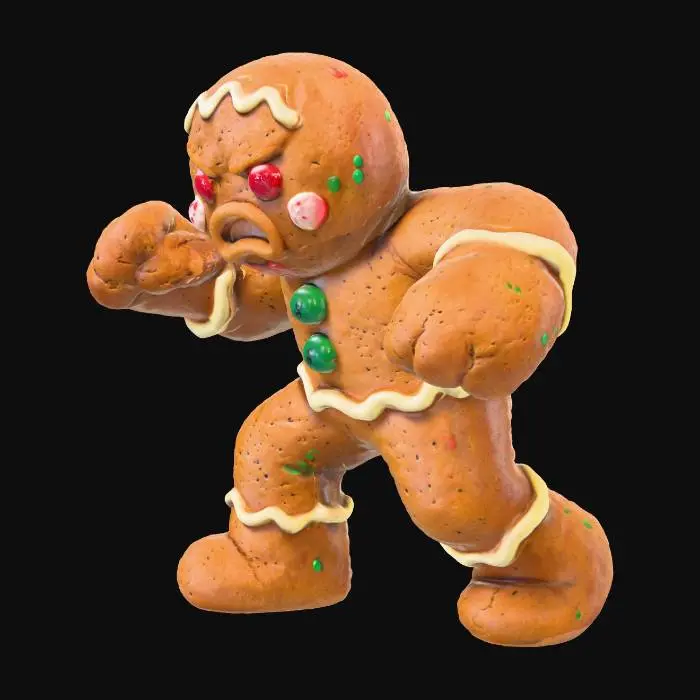 3D model for Gingerbread Warrior