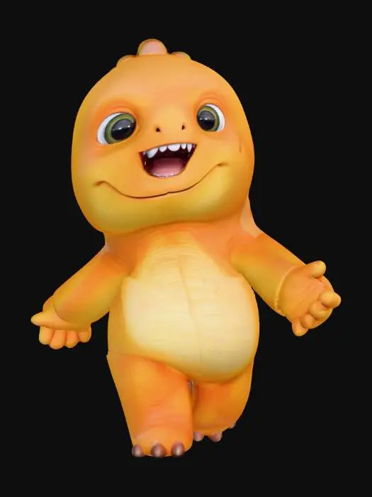 3D model for Friendly Dino