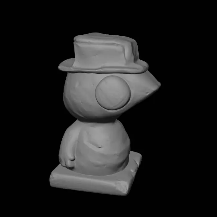 3D model for Crimson Silhouette in a Violet Hat