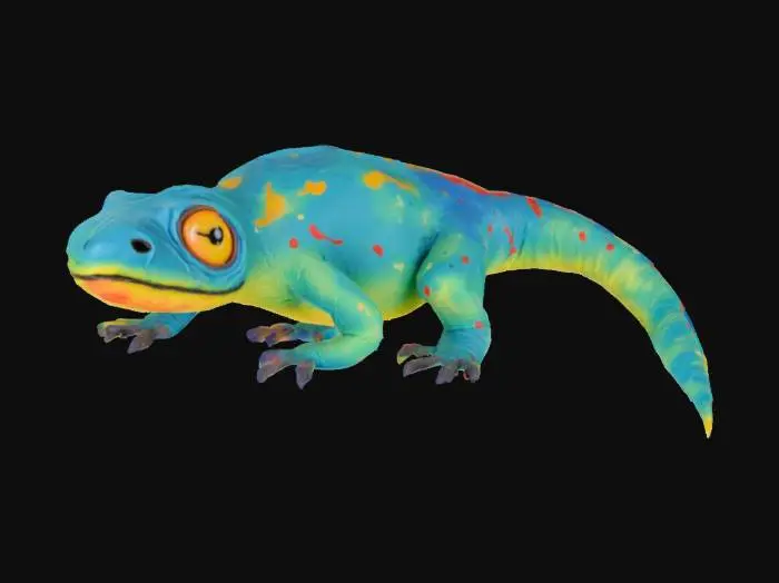 3D model for Sketchy Salamander , #SketchTo3D#