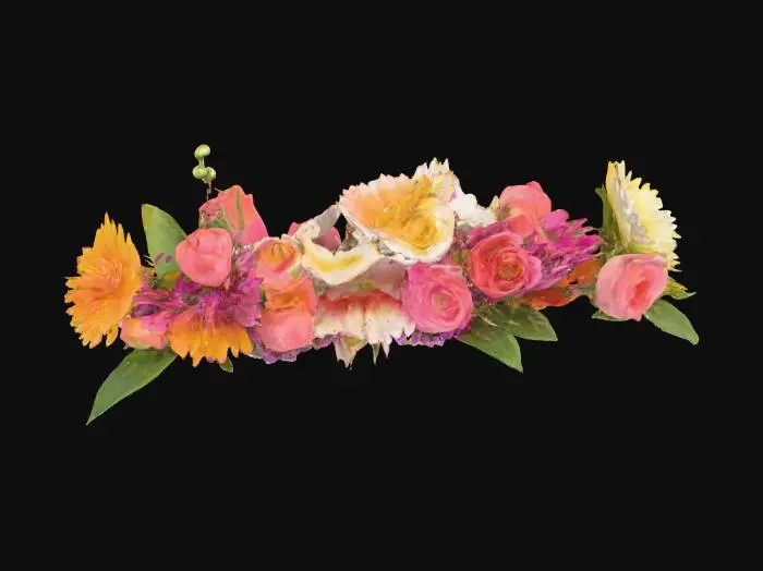 3D model for A flowery composition