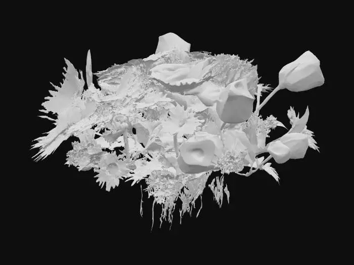 3D model for A flowery composition
