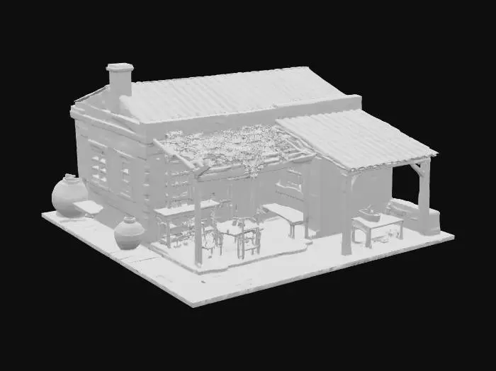 3D model for Greek Tavern