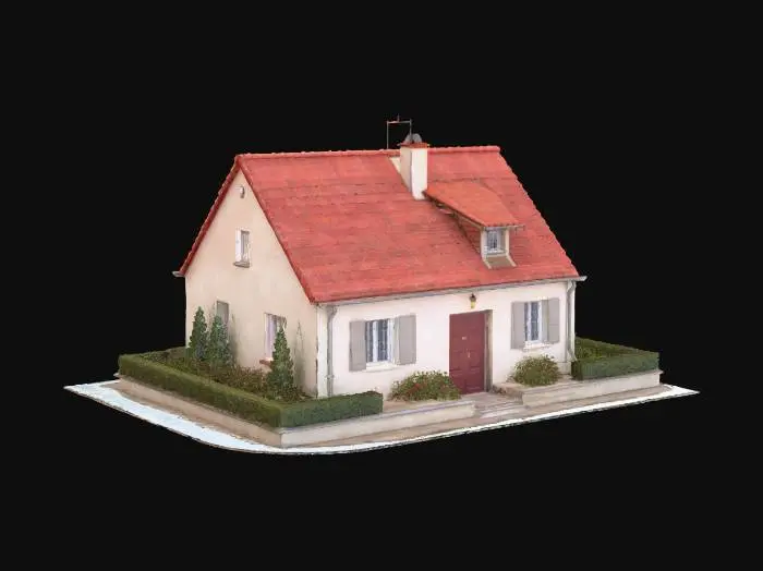3D model for French Suburban Home