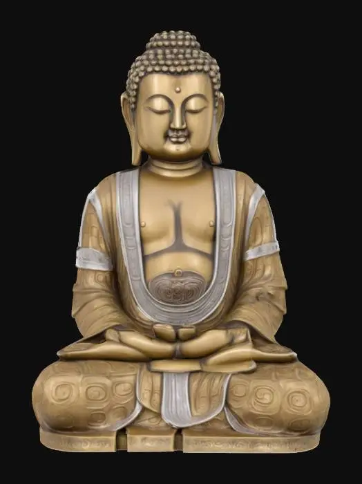 3D model for Samurai Buddha Statue
