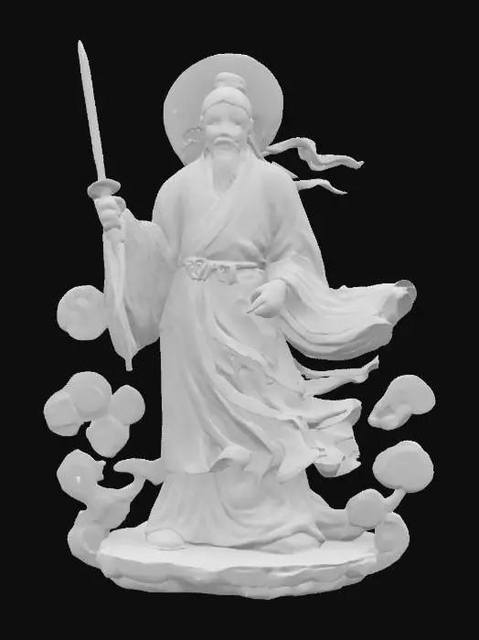 3D model for Statue Of Lü Dongbin (吕洞宾)