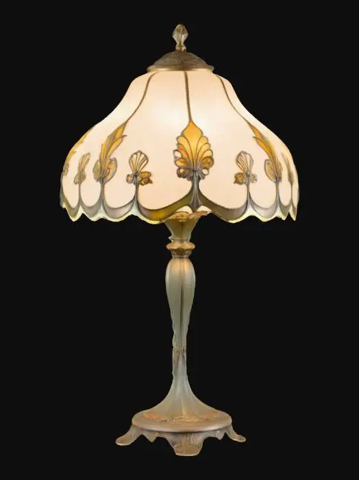 3D model for Art Nouveau table lamp 