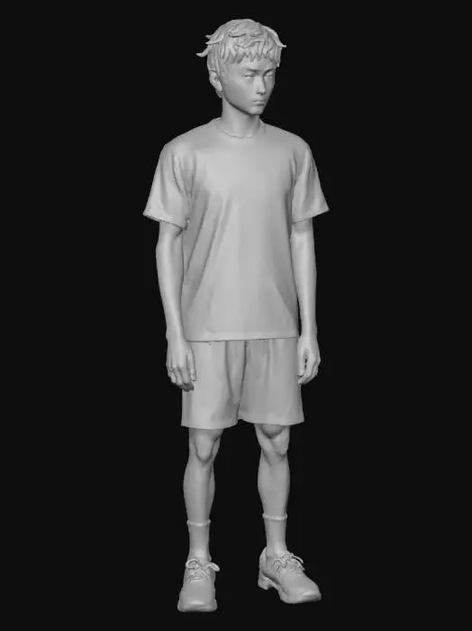 3D model for Determined Athlete