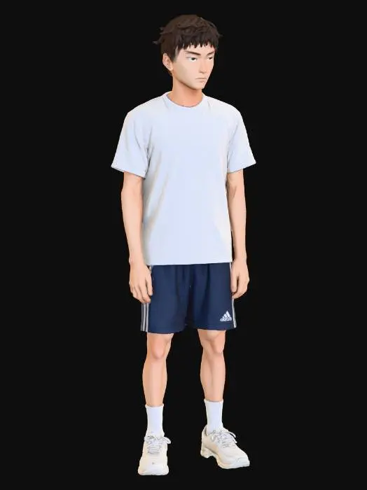 3D model for Determined Athlete