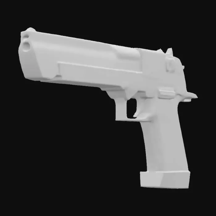 3D model for 44 handgun losely based off deagle