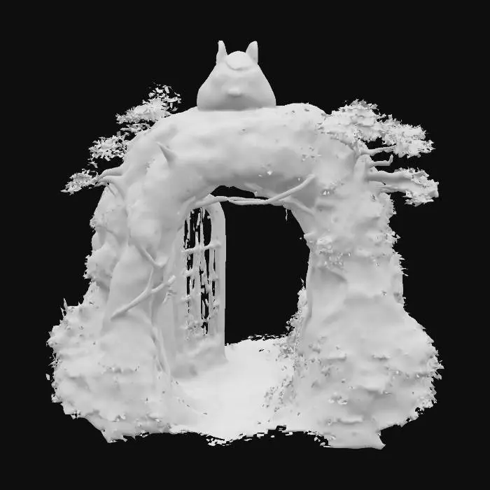 3D model for Forest Guardian Gate, #arch#