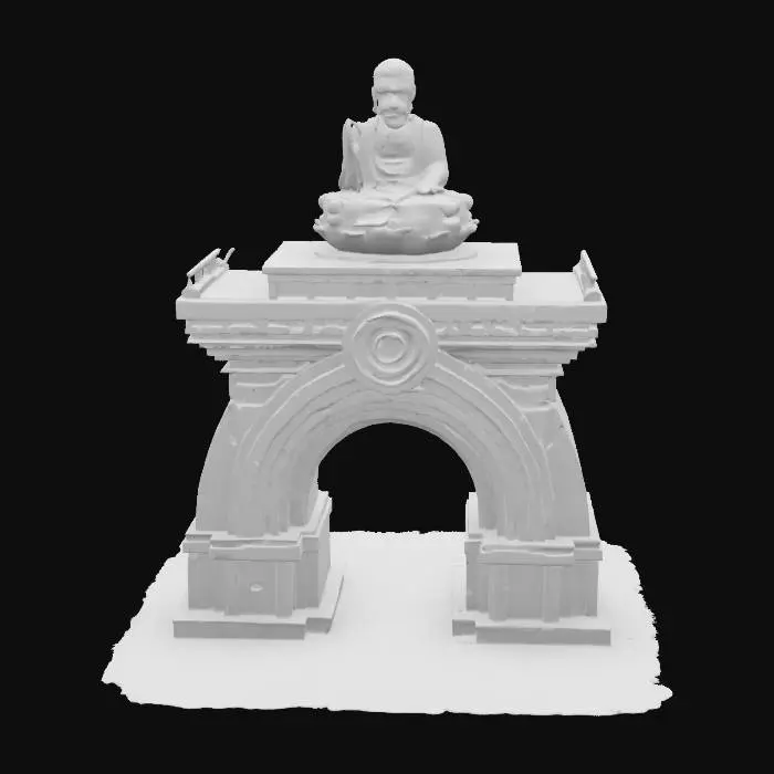 3D model for Art deco bronze Buddha , #arch#