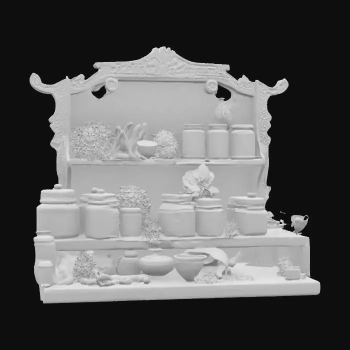 3D model for Chinese medecine herbal shop