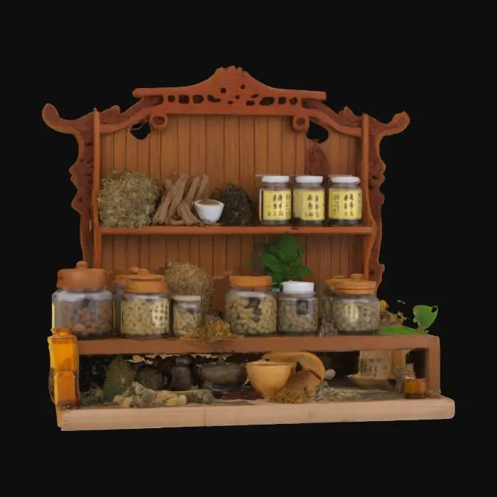 3D model for Chinese medecine herbal shop