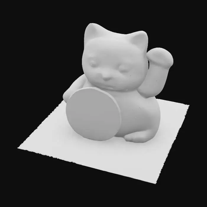 3D model for Lucky Cat , #SketchTo3D#