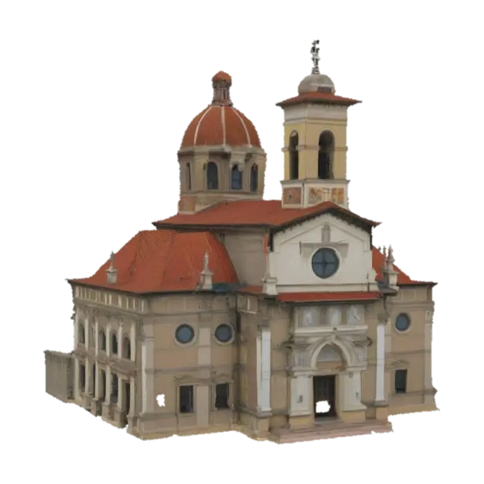 Modelo 3D de Italian church, generado por IA